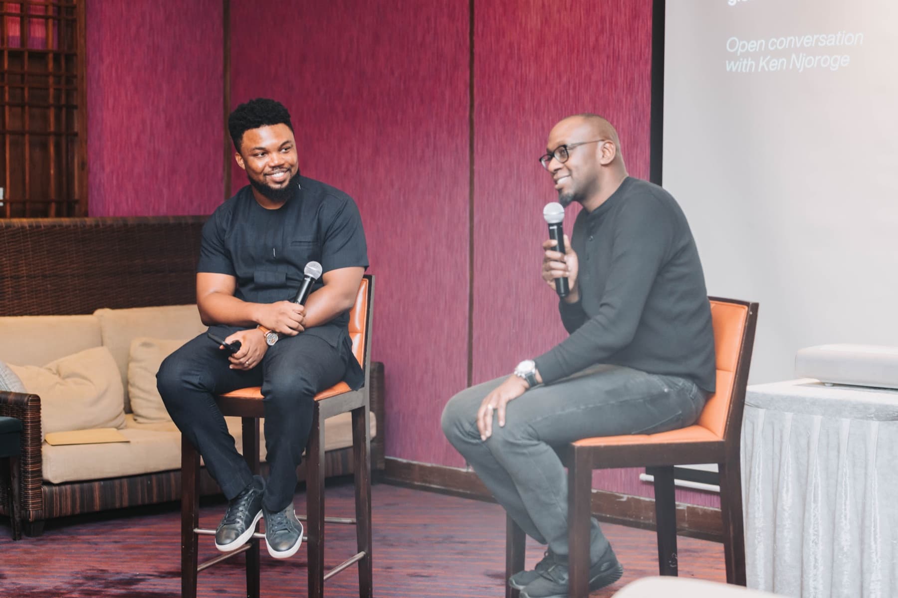 Sydney in conversation on stage