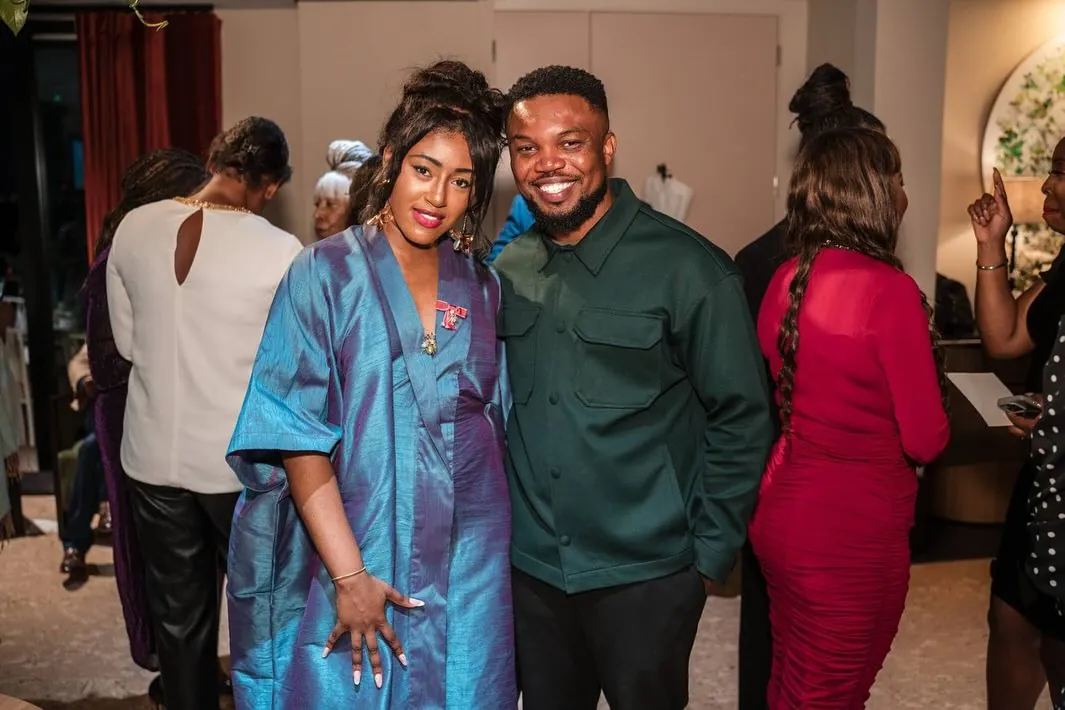 Sydney with Izzy Obeng at the celebration of her MBE