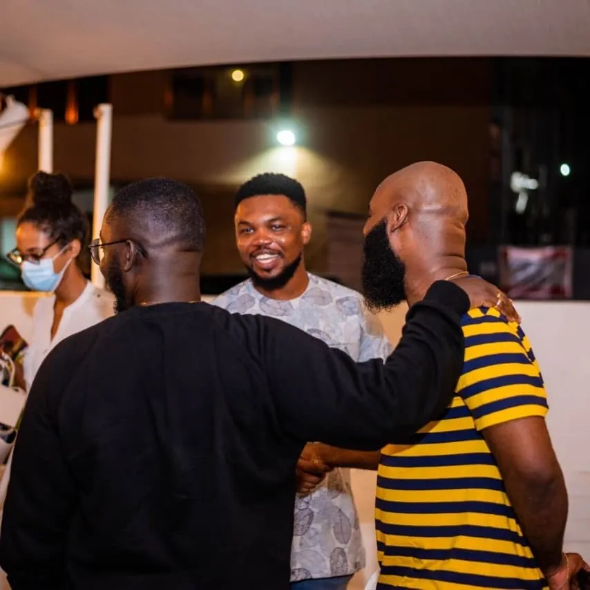 Sydney with Kobby Koomson and Kofi Kyei, his Moonlight Cafe co-founders