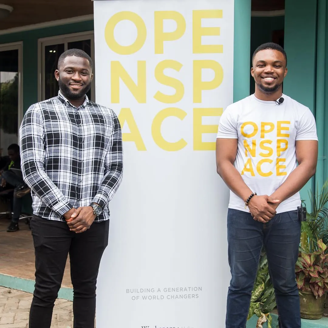 Sydney at an OPENSPACE event with a guest from MEST Africa