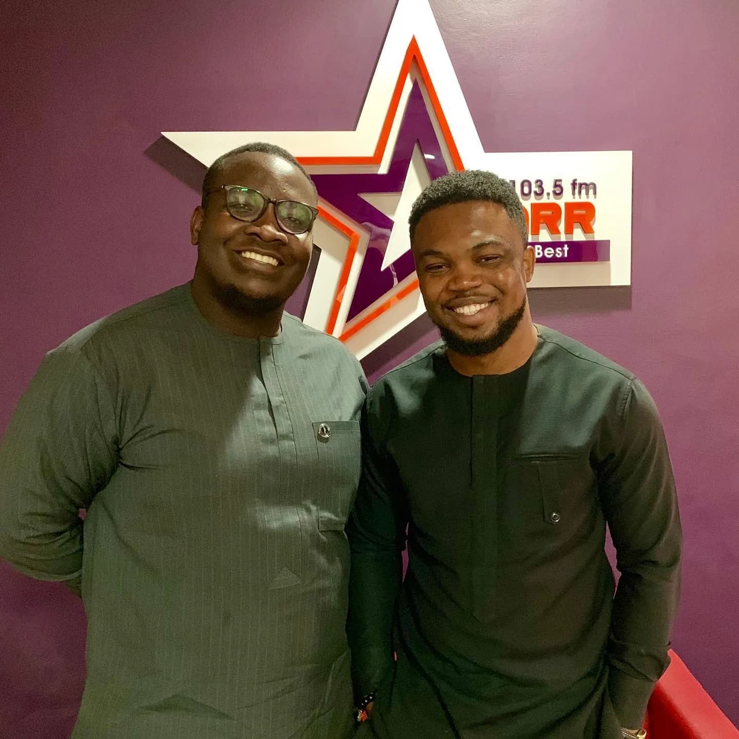 Sydney with broadcaster Francis Abban at Starr FM