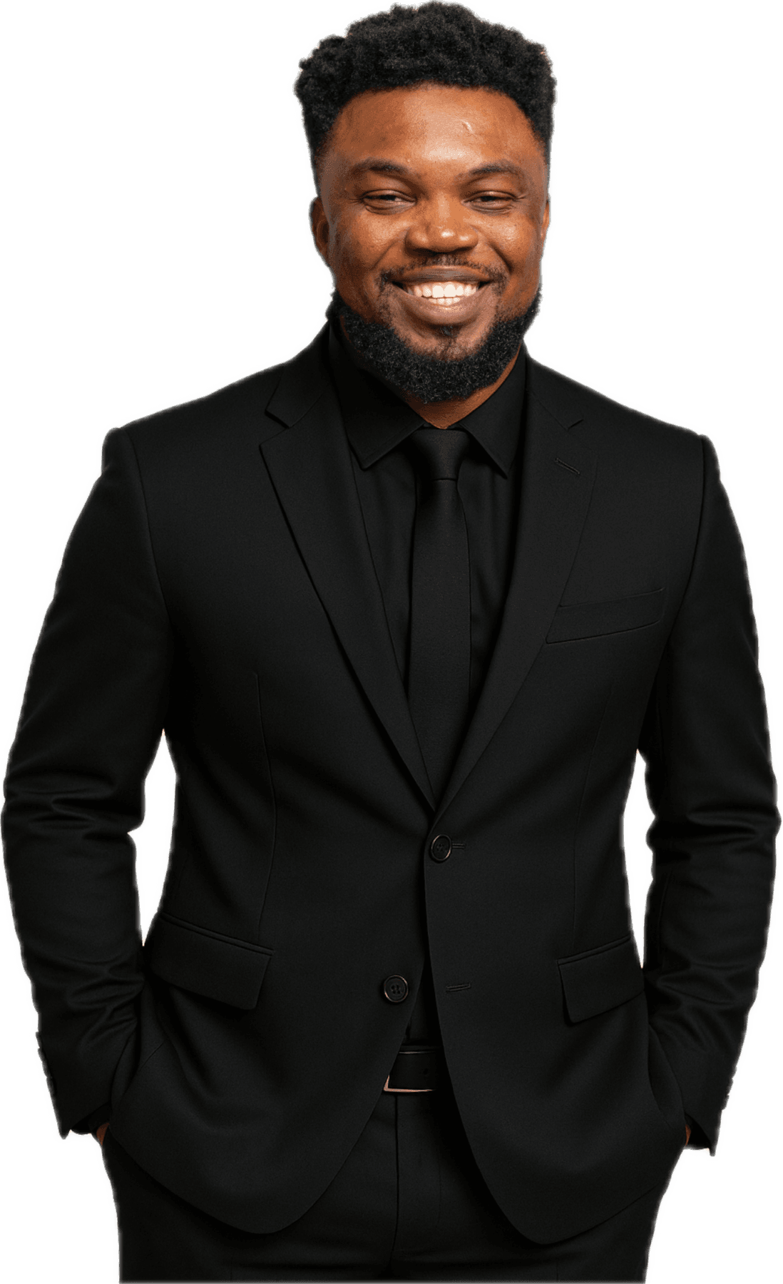 Sydney Scott Sam, headshot, suit (cut-out)